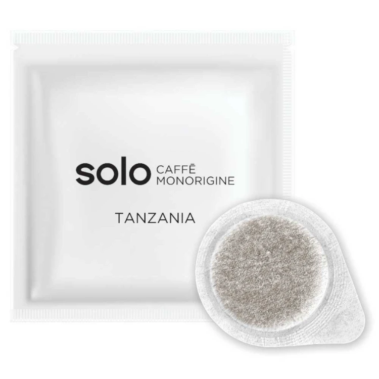 Zestaw 100 saszetek E.S.E. kawy SOLO Caffè Monorigine Tanzania do ekspresów Polti